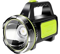AMYLIAGAN Rechargeable LED Torch, Super Bright Handheld Torches Camping Light with 2 Light Modes Portable LED Spotlight Searchlight Lantern Waterproof Outdoor Emergency Flashlight Camping Torch