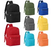Amylove Backpack Bulk Lightweight Wholesale Backpacks Printed Book Bag in Bulk for Donations Giveaways, Energetic Color, 17 Inch, Backpack