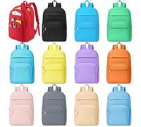 Amylove School Backpacks for Kids Backpacks in Bulk Multi Pocket Bookbags for Elementary, Middle, High School, Classic, 15 In, Practical