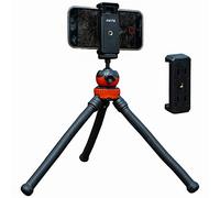 AMYM Flexible Tripod for Cell Phone and Lightweight Camera, Super Durable Tripod with Two Cell Phone Clips for iPhone 14 Pro Max, 13 Pro Max, Galaxy S23 Ultra, Google Pixel 7 Pro and Most Cell Phone