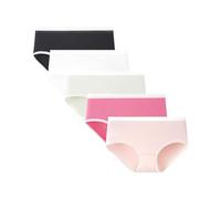 AMYNICE Girls Knickers Comfortable Breathable Stretch Big Girl Panties,Full Coverage Girls Pants Underwear Pack of 5,Stylish Multi Color Value Pack, School Daily Wear Briefs Age 13-14 Years