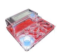 AMYSTY Ant Farm For Study Acrylic Ant Castle Diy Twin Water Towers Ant Nest Farm Eco Workshop Science Ant House For Observing(Rosso)