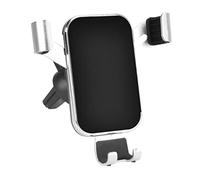 AMYSTY Car Phone Holder Stable Car Phone Holder Aluminum Alloy Metal Gravity Durable Sturdy(Silver)