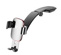 AMYSTY Car Phone Holder Stable Car Phone Holder Mount Fit Foldable Dashboard Paste Metal Gravity Stand Durable Sturdy(Silver)