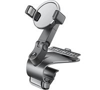 AMYSTY Car Phone Holder Stable Multi-joint Car Phone Holder 1200 Degree Rotaion Cell Support Universal Smartphone Mount Bracket Durable Sturdy(Silver)