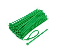 Amyu 100 Pack Cable Ties Green, 4" Zip Ties, 18lbs Tie Straps Self Locking Tie Wraps UV-Ristant, Small Nylon Plastics Ties for Garden, Home, Office, Workshop, Indoor and Outdoor