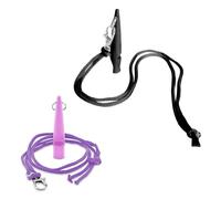 AMYXIYUAN 2Pcs Professional Dog Whistle Useful Long Distance Dog Whistles Plastic Recall Dog Training Whistles Good Frequency Dog Whistle Lanyard for Dog Training