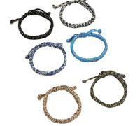 Amz Camel Paracord Survival Bracelets for Men Adjustable, Handmade Braided Tactical Friendship Cord Bracelet Multicolor, Outdoor Camping Climbing Activities Birthday Gifts