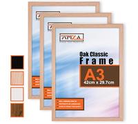 AMZA A1 White Picture Frames - Elegant Wall-Mount Frame for Photos & Posters - Premium MDF Construction Acrylic Clear Sheet, Fits All Standard & Custom Sizes- (42 x 29.7cm)