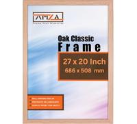 AMZA Picture Frame, 20x27inch, Elegant for Photo, Poster, and Wall Mounting, Photo Frames Made with Premium Quality MDF, Available in All Standard & Non-Standard Sizes (Oak, 20x27inch)