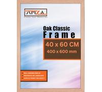 AMZA Picture Frame, 40x60 cm, Elegant for Photo, Poster, and Wall Mounting, Photo Frames Made with Premium Quality MDF, Available in All Standard & Non-Standard Sizes (Oak, 40x60 cm)
