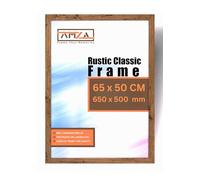 AMZA Picture Frame, 50 x 65cm, Elegant for Photo, Poster, and Wall Mounting, Photo Frames Made with Premium Quality MDF, Available in All Standard & Non-Standard Sizes (Rustick, 50 x 65cm)
