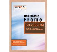 AMZA Picture Frame, 50 x 65cm, Elegant for Photo, Poster, and Wall Mounting, Photo Frames Made with Premium Quality MDF, Available in All Standard & Non-Standard Sizes (Oak, 50 x 65cm)