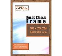 AMZA Picture Frame, 50 x 70 cm, Elegant for Photo, Poster, and Wall Mounting, Photo Frames Made with Premium Quality MDF, Available in All Standard & Non-Standard Sizes (Rustick, 50 x 70 cm)
