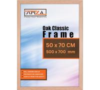AMZA Picture Frame, 50 x 70 cm, Elegant for Photo, Poster, and Wall Mounting, Photo Frames Made with Premium Quality MDF, Available in All Standard & Non-Standard Sizes (Oak, 50 x 70 cm)