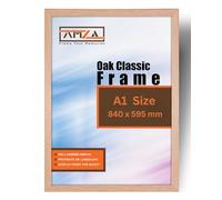 AMZA Picture Frame, A1 Elegant for Photo, Poster, and Wall Mounting, Photo Frames Made with Premium Quality MDF, Available in All Standard & Non-Standard Sizes(Oak, A1)