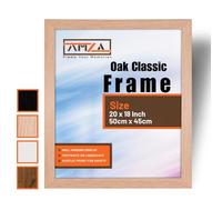 AMZA Picture Frames - Premium Photo and Poster Frames Perfect for Wall Mounting or Tabletop Display. (Oak, 50x45 cm)
