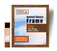 AMZA Picture Frames - Premium Photo and Poster Frames Perfect for Wall Mounting or Tabletop Display. (Rustick, 50x45 cm)