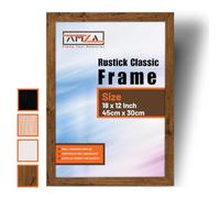 AMZA Picture Frames - Premium Photo and Poster Frames Perfect for Wall Mounting or Tabletop Display. (Rustick, 45 x 30cm)