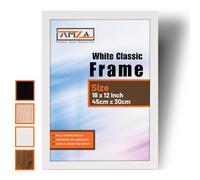 AMZA Picture Frames - Premium Photo and Poster Frames Perfect for Wall Mounting or Tabletop Display. (White, 45 x 30cm)
