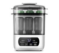 AMZBABYCHEF Baby Bottle Steamer and Dryer, Electric Steamer and Dryer for Baby Bottles, 4-in-1 Bottle Steamer and Dryer, Universal Fit for All Bottles, LED Touch Screen, Auto Shut-Off