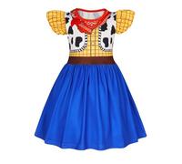 AmzBarley Cowboy Costume Kids Cowgirl Fancy Dress up Girls Birthday World Book Day Themed Party Dressing up Clothes Age 9-10 Years 150