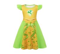 AmzBarley Girls Nightdress Girls' Nighties Kids Princess Night Dress Nightgown Nightie Sleepclothes Pajamas Nightclothes Nighty Green 9-10 Years 150