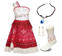 AmzBarley Princess Costumes for Girls Kids Party Fancy Dress up Dresses Birthday Halloween World Book Day Cosplay Dressing up Clothes Red Age 2 3 Years 100