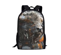Amzbeauty Astronaut Highland Cow Backpack for Boys Girls Kids Teenage Animal Print School Backpack Back to School Gifts