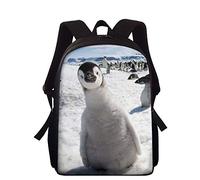 Amzbeauty Backpack Snow Penguins School Bookbags Shoulder Laptop Daypack College Bag for Kids Boys Girls