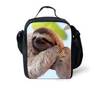 Amzbeauty Flash Sloth Kids Insulated Freezable Thermos Square Cooler Lunch Bag
