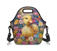 Amzbeauty Kids Lunch Bag Women Men Adult Lunch Box Small Leakproof Cooler Food Containers Reusable High Capacity Lunch Tote Bags for Work Travel Outdoor Duck Print