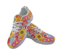 Amzbeauty Ladies Mesh Trainers Lightweight Casual Lace Up Shoes