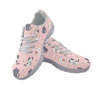Amzbeauty Ladies Trainers Lightweight Mesh Lace Up Walking Shoes