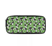 Amzbeauty Large Pencil Case Big Capacity Pen Bag Portable Office Stationery Makeup Bags School Supplies for Middle College Students Girls Boys Teen (Green Kungfu Panda)