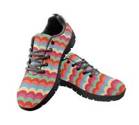 Amzbeauty Men's Sneakers Lightweight Breathable Casual Shoes Stylish Art Design Trendy Comfortable Lace-Up Sports Shoes Print