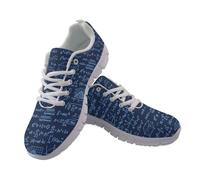 Amzbeauty Women Trainers Walking Shoes Comfortable Shoe Math Formula Print