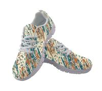 Amzbeauty Women's Running Jogging Shoes Lightweight Classic Comfortable Sneakers Daily Walking Shoes Abstract Brushstroke Print