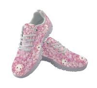 Amzbeauty Womens Running Shoes Fitness Sneakers Lightweight Breathable Jogging Walking Gym Sports Casual Shoes Sakura Salamander Print