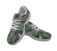 Amzbeauty Womens Trainers Running Shoes Sneakers Parrot Tropical Print