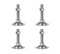 AMZBNEIDI Adjustable Height Levelling Feet 4 Pack Furniture Leveling Feet M10 M12 Threaded Stainless Steel Adjustable for Furniture Legs 60-120mm(D53*m12*100mm)