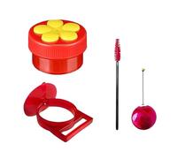 AMZBNEIDI Bird Feeders Hanging, Hummingbird Feeder Flower Design Window Suction Cup Multicolor(Red-02)