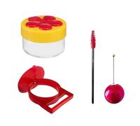 AMZBNEIDI Bird Feeders Hanging, Hummingbird Feeder Flower Design Window Suction Cup Multicolor(Yellow-01)