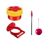 AMZBNEIDI Bird Feeders Hanging, Hummingbird Feeder Flower Design Window Suction Cup Multicolor(Yellow-02)