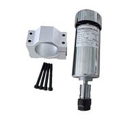 AMZBNEIDI Brushless Spindle Motor Kit, spindle motor, 200W to 500w Spindle Motor 48VDC ER11 ER16 Air Cooled Spindle High Speed Spindle Brush PCB(400wer16 and Bracket)