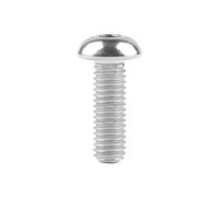 AMZBNEIDI Button Head Socket Cap Screws Bolts, Screws set Titanium Bolt M5/M6x8 10 12 15 16 18 20 25 30mm Half Round Hex for Bicycle Bottle Cage(Titanium,12MM-M5)