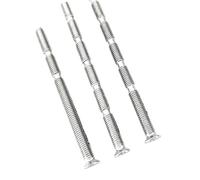 AMZBNEIDI Door Handle Fixing Screws and Sleeves, Door Handle Fixing Bolts Snap Off Cuttable Connecting Screws(85mm-Nickel)