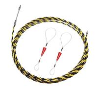 AMZBNEIDI Fish Tape Cable Puller, 6mm Wire Cable Puller Rods Yellow And Black 5-50M 3-Piece Kit(15M)