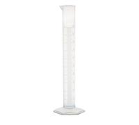 AMZBNEIDI Glass Graduated Cylinder Measuring Cylinder, Plastic Graduated Cylinder Hexagonal Base Polypropylene Autoclavable Multiple Capacities(500ml)