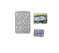 AMZBNEIDI outdoor camping carpet for tent， Picnic Outdoor Blanket Extra Large Picnic Mat Portable Foldable Waterproof Picnic Cloth Thicken Outdoor Mats for Camping(Light Gray)